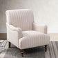 Sylvia - Striped Arm Chair - Natural