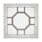 Antique Style Decorative Square Wall Mirror With Mirrored Frame, Wall Decor For Living Room Entryway, Console Lean Against Wall - Silver