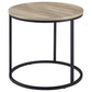 Arrize - Round Side End Table - Pine Wood