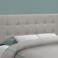 Full Size Bed Headboard Only, Upholstered, Transitional - Gray