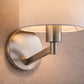 Nebula - Base Wall Lamp With Rotary Switch Shade - Brushed Nickel / Silver / White