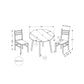 3 Pieces Dining Table Set, Small, Drop Leaf, Contemporary & Modern