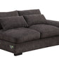 Nyeisha - Piece Upholstered Sofa & Chaise - Coffee