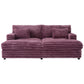 Oversized Double Chaise Lounge Sofa With USB Ports And Cup Holders