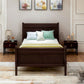 Platform Bed Frame Mattress Foundation Sleigh Bed With Headboard / Footboard / Wood Slat Suppor