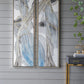 Elongated Modern Abstract Oil Paintings, Wall Art For Living Room Dining Room Bedroom Office Entryway (Set of 2) - Multicolor
