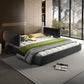 Cloud Bed Frame With Oversized Padded Movable Headboard