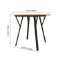 Round Dining Table, For 2 - 4 People - Rustic Brown