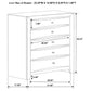 Palamino - 5 Drawer Bedroom Chest - Black