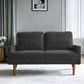 Loveseat Sofa, European Style With Sleek Design, Modern & Vintage Flair, Upholstered 2 Seater Couch
