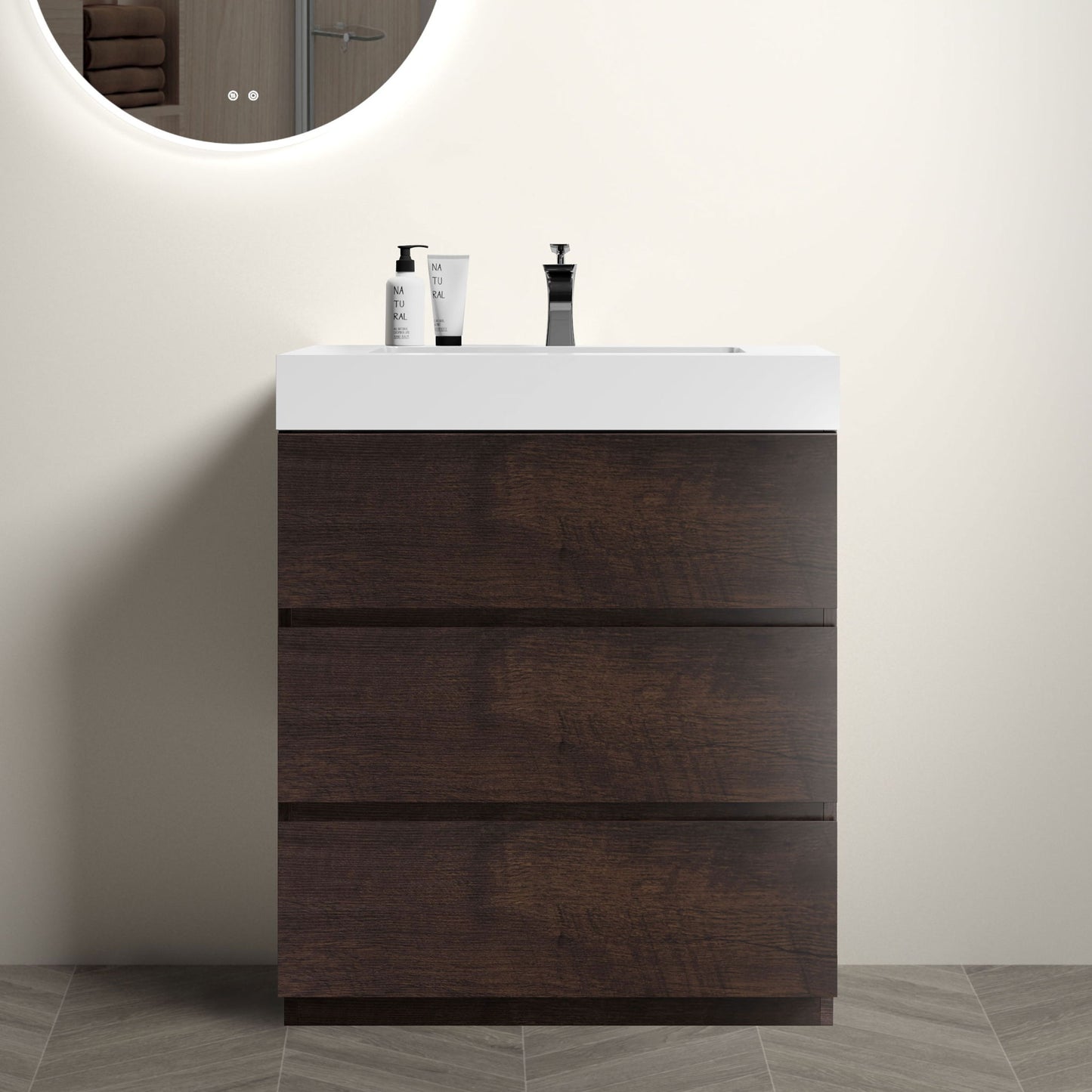 Alice - Bathroom Vanity With Large Storage, Freestanding