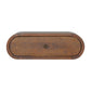 Wall Mounted Round Bedside Table - Chestnut