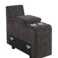 Nyeisha - Piece Upholstered Sofa & Chaise - Coffee