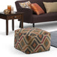 Johanna - Handcrafted Square Pouf