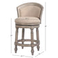 Barrel Back Stool With Swivel