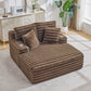 Oversized Chaise Lounge Chair Indoor With Pillows For Living Room