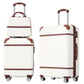 Hardshell Luggage Sets 3 Pieces 20" / 24" Luggages And Cosmetic Case Spinner Suitcase With Tsa Lock Lightweight