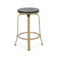 Mirella - Set of 2 - 24" Black and Gold Counter Stools,