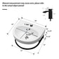 Wall Mounted Bathroom Sink With Towel Bar And Faucet - White / Black