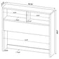 Geary - Bookcase Headboard With Open Cubbies