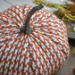 Pumpkin Ornament Decor For Holiday Harvest Festival Fall Festival & Thanksgiving (Set of 2) - Orange Multi