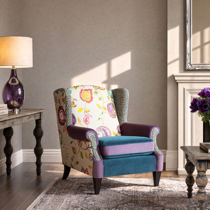 Anya - Boho Chic Wingback Accent Arm Chair