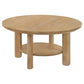 Crispin - Round Table With Lower Shelf