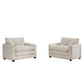 Modern Classic Fabric Single Chair Deep Seat Sofa With Pillow