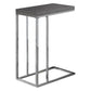 Accent Table, C - Shaped, Tempered Glass, Stylish Design Contemporary & Modern