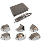 13' X 7.7' Outdoor Pergola Sun Shade Cover Cloth Patio Canopy Hdpe Permeable With Grommets - Brown