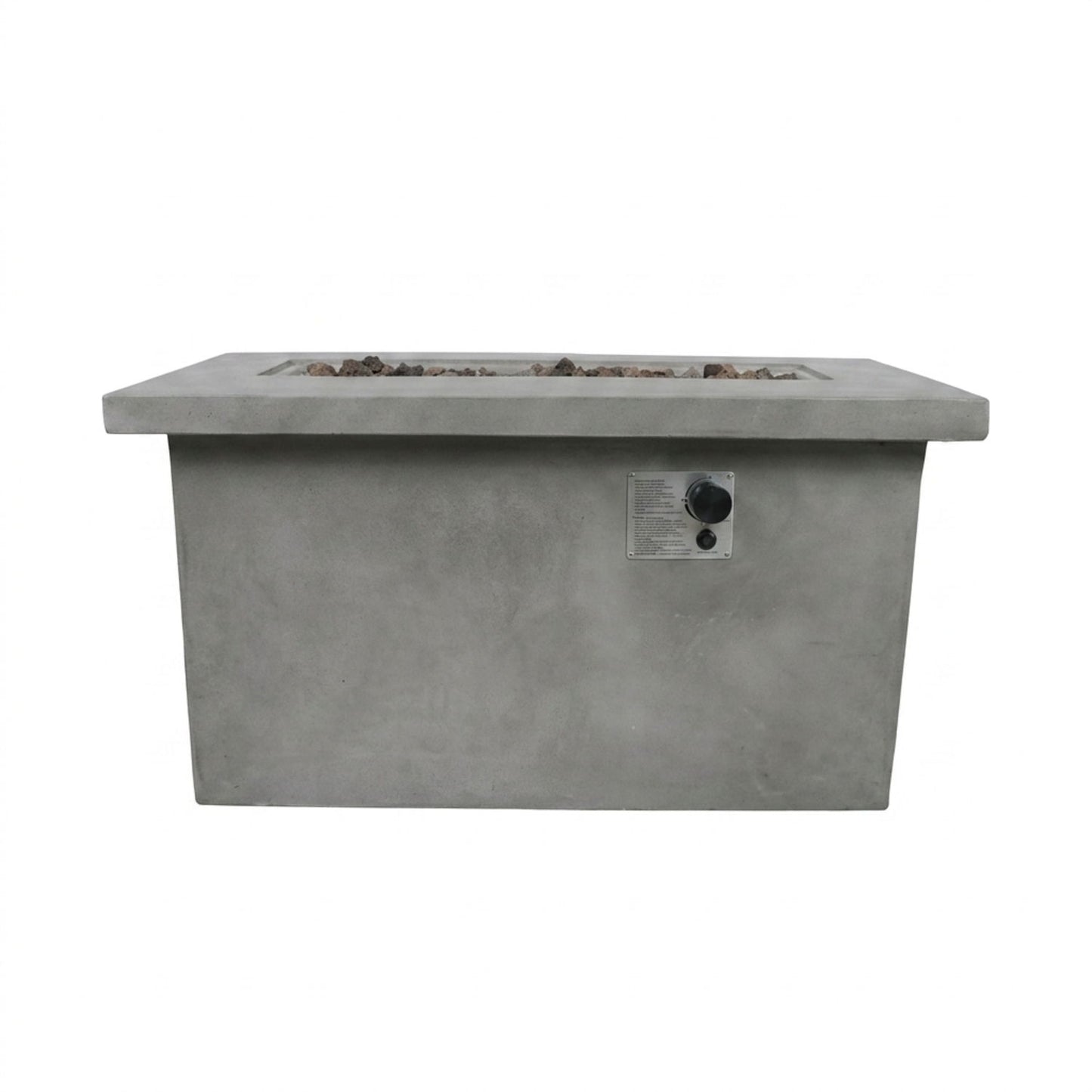 Propane / Natural Gas Outdoor Fire Pit Table - Gray