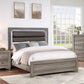 Bed With Horizontal Tufting Headboard