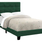 Bed, Upholstered, Frame Only, Transitional