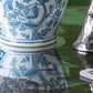 Large Mirrored Dining Table With Elegant Floral Design And - Silver Multi