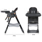 Adjustable Baby High Chair 0-6 Years, Portable Infant Feeding Seat With Safety Belt, Silent Lockable Wheels