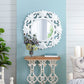 Classic Vintage Wash Console Table With Wood Top - Brown / Antique White