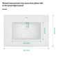 Premium Rectangular Vanity Top With Single Faucet Hole And Overflow
