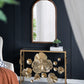 Console Table With Mirrored Glass Top, Modern Entryway Table For Living Room Foyer Entryway - Gold