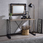 Jodie - Console Table - Rustic Oak / Antique Black