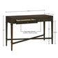 Fluted - 2 Drawer Storage Console Table - Brown