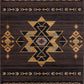 Tribes - 5'3" X 7'3" Southwest Area Rug - Brown