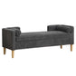 Upholstered Corduroy Flip Top Storage Bench For Living Room