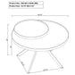 Shayne - Round Top Coffee Table With 2 Tier Design