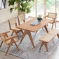 Valentina - 6 Pieces Patio Furniture Set - Rattan / Natural