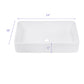 Modern European Design Ceramic Rectangular Vessel Bathroom Sink