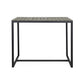 Ernesto - Outdoor Industrial Acacia Wood Bar Table With Metal Frame - Gray