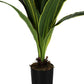 47" Tall, Artificial Plant, Dracaena Tree, Indoor, Faux, Fake, Floor, Greenery, Potted, Real Touch, Decorative - Green / Black