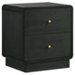 Burton - 2 Drawer Nightstand - Black