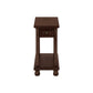 Accent End Table, Storage Drawer, Traditional - Espresso