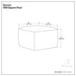 Noreen - Upholstered Square Pouf